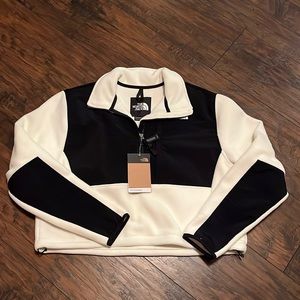 NWT women’s Denali crop fleece jacket size XL gardenia white